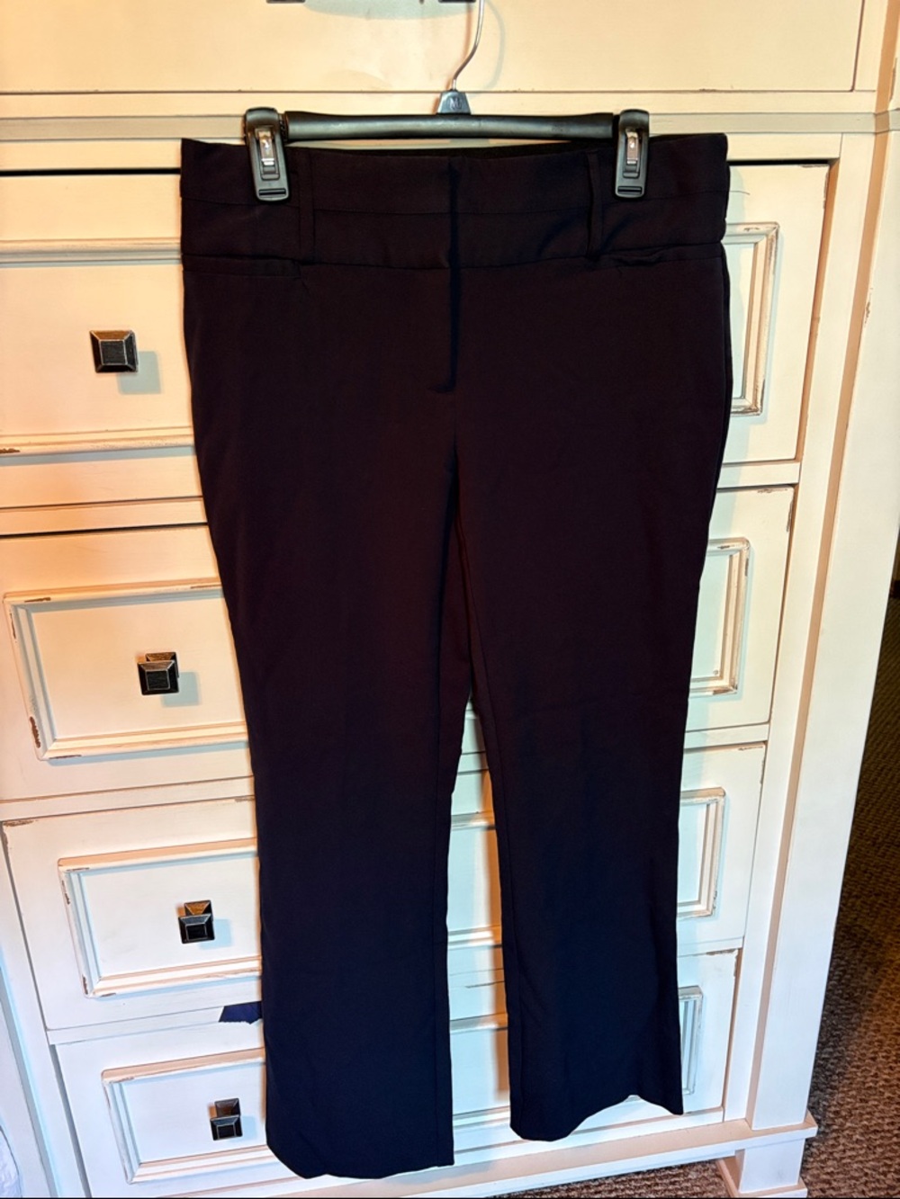 Maurices Dark Blue Straight-Leg Stretch Pants